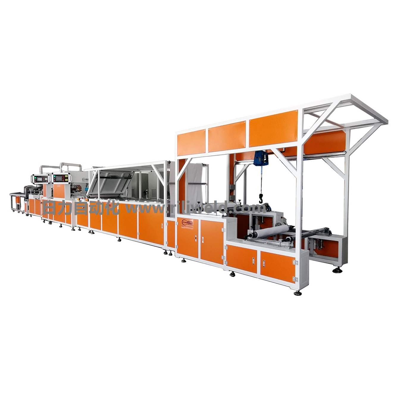 Full Automatic Auto Loading Continuous HF PVC Bgas Welding Machine Production Line Type