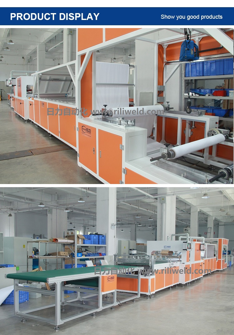 Full Automatic Auto Loading Continuous HF PVC Bgas Welding Machine Production Line Type